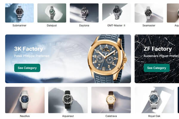 A lineup of iconic watches from Rolex, Audemars Piguet, and Cartier