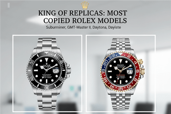 A collage of the most popular Rolex models: Submariner, GMT-Master II, Daytona, and Datejust