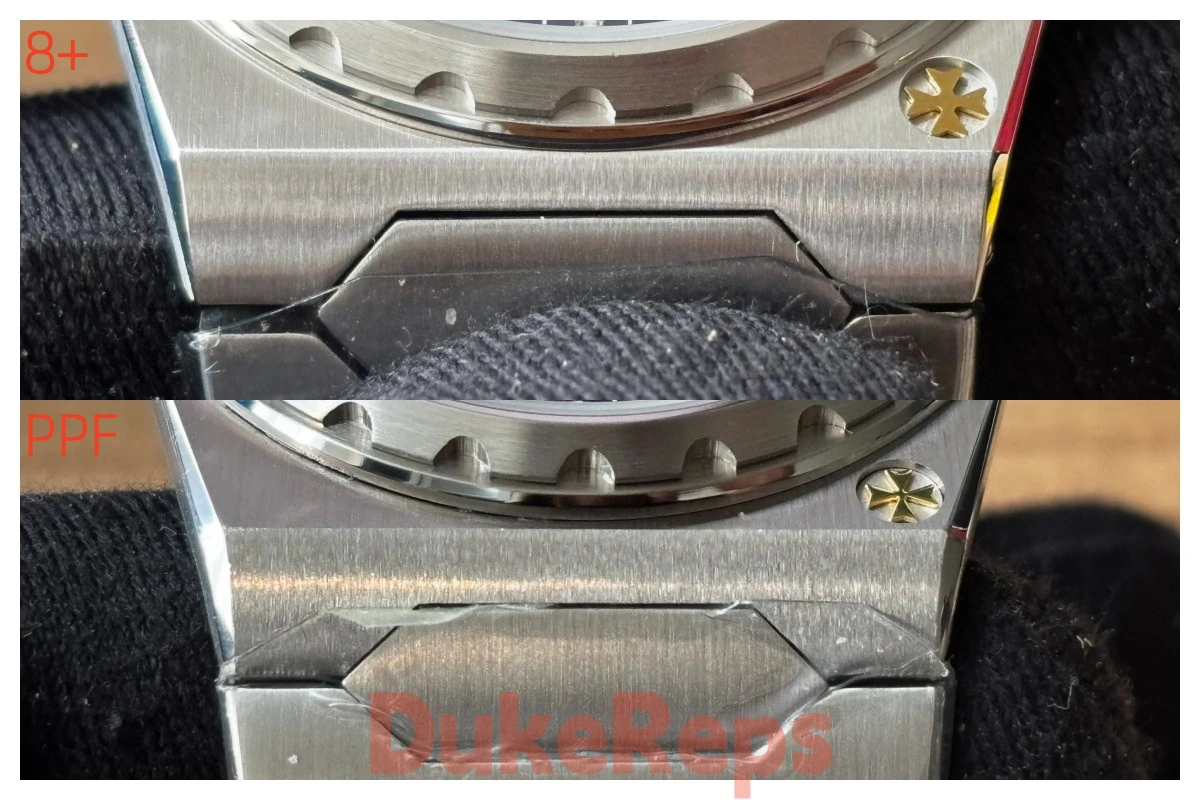 A close-up shot of the PPF VC 222's brushed finishing