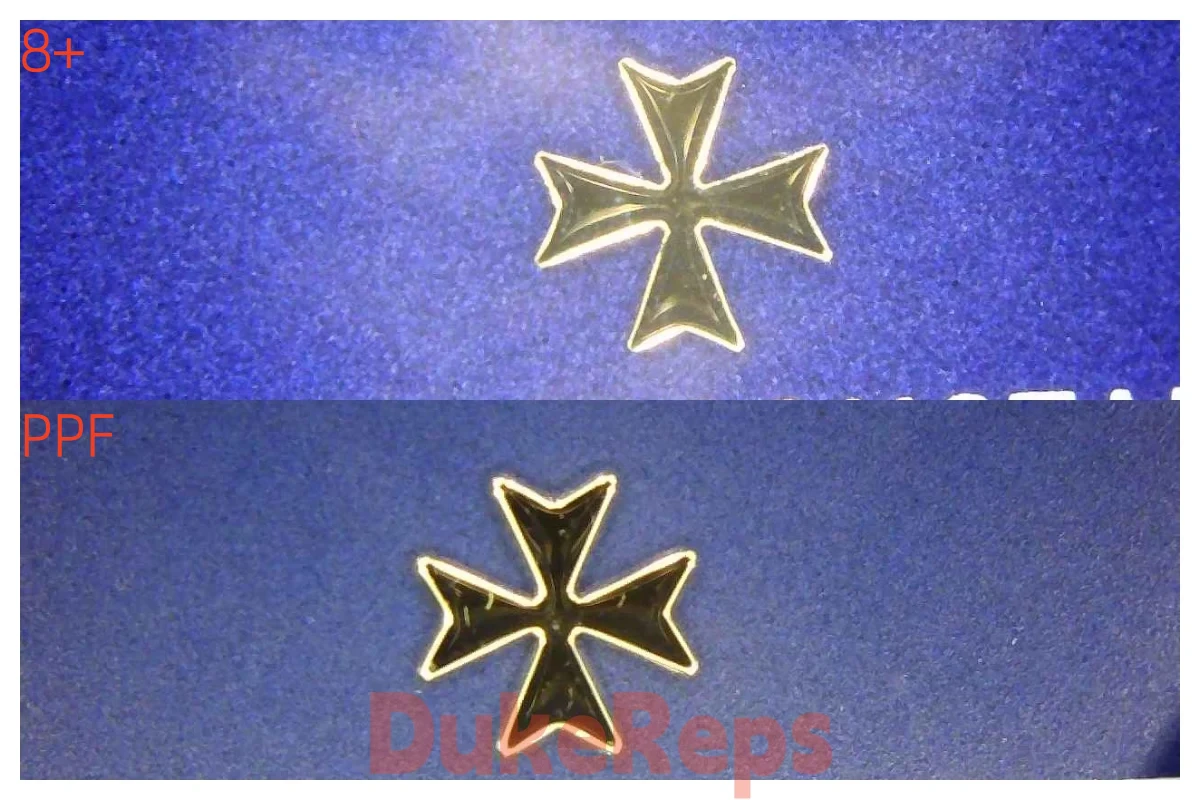 A macro shot focusing on the dial and logo of the PPF VC 222