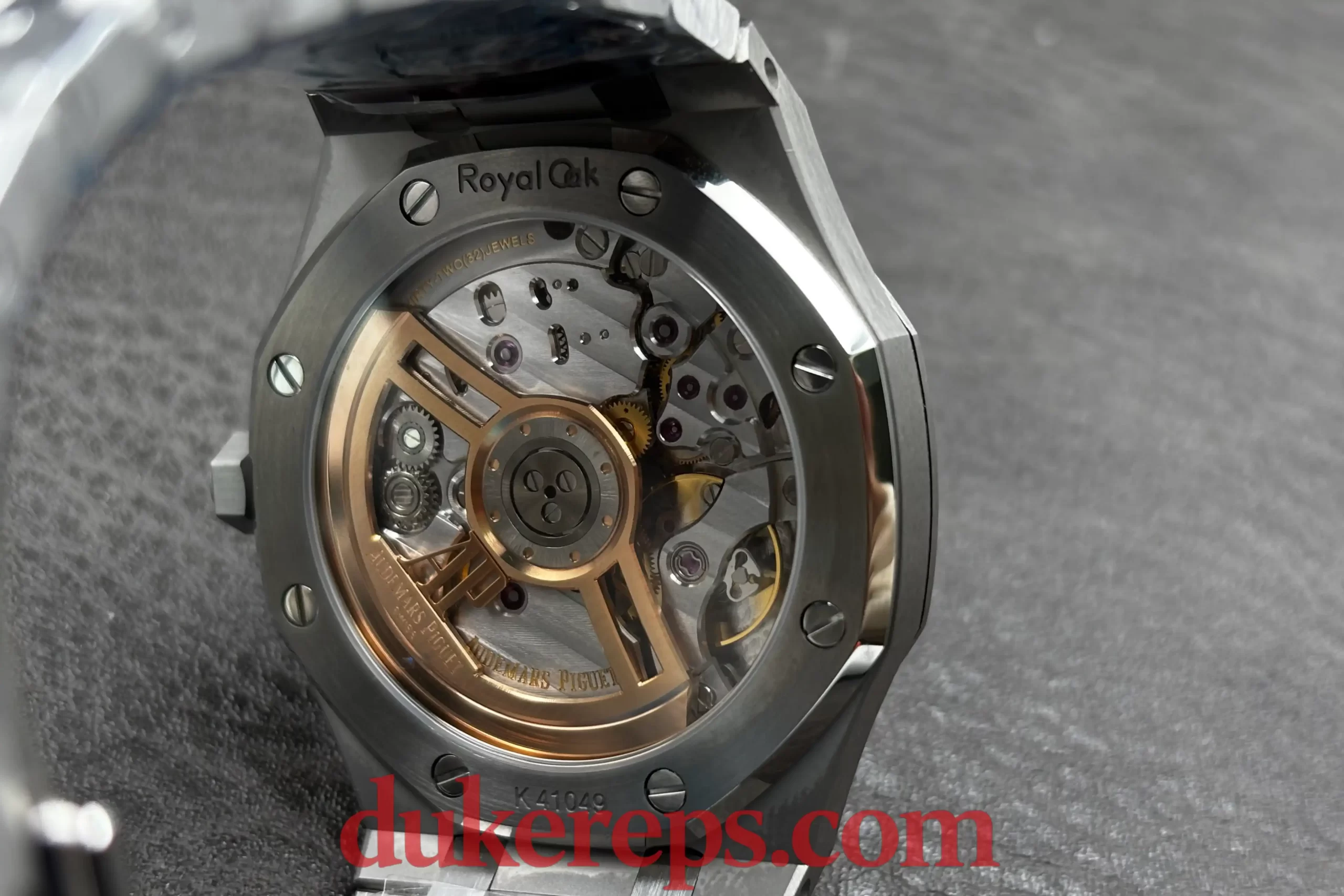 A view of the beautifully finished Dandong 4302 movement movement